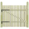 45140 vidaXL Picket Garden Gate Impregnated Pinewood 100x100 cm