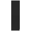 800640 vidaXL Wardrobe Black 80x52x180 cm Chipboard