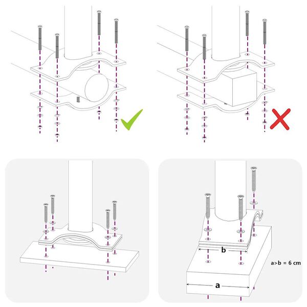 vidaXL Бічний висувний тент для дворика Чорний 80х300 см