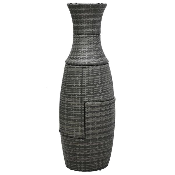 vidaXL Комплект Меблів для Бістро з Подушками 3 Од. Сірий Поліротанг