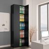 800298 vidaXL Office Cabinet Black 60x32x190 cm Chipboard