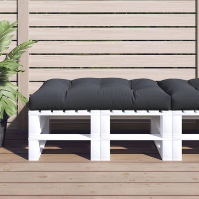 vidaXL Подушка для дивана з піддонів Антрацит 120x80x10 см