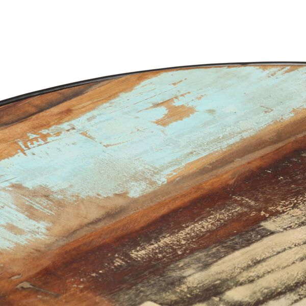 vidaXL Журнальний столик Чорний 68x68x36 см Масив відновленої деревини