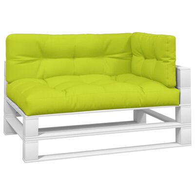 vidaXL Подушки для дивана з піддонів 3 шт Яскраво-зелений