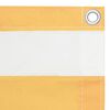 vidaXL Балконна Ширма Білий/Жовтий 75x600 см Тканина Оксфорд