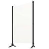 vidaXL 3-Панельна Кімнатна Перегородка Кремово-Білий 260x180 см