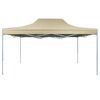 vidaXL Розкладний Святковий Намет Кремово-Білий 3х4,5 м