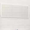 804619 vidaXL Bathroom Mirror High Gloss White 80x1,5x37 cm Chipboard