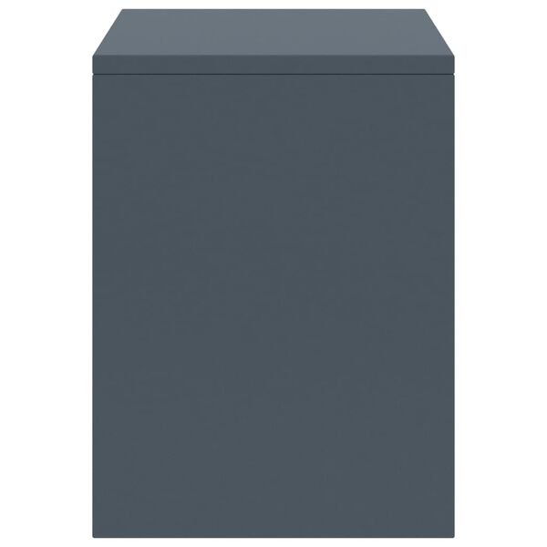 vidaXL Приліжкова тумбочка Світло-сірий 35x30x40 см Масив сосни