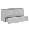 804759 vidaXL Sink Cabinet Concrete Grey 90x38,5x45 cm Chipboard