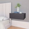 800311 vidaXL Floating Nightstands 2 pcs Grey 40x30x15 cm Chipboard