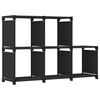 322602 vidaXL 5-Cube Display Shelf Black 103x30x72,5 cm Fabric