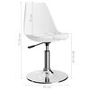 vidaXL Поворотні обідні стільці 4 шт Білий Штучна шкіра