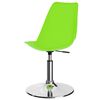vidaXL Поворотні Обідні Стільці 2 шт Зелений Штучна Шкіра