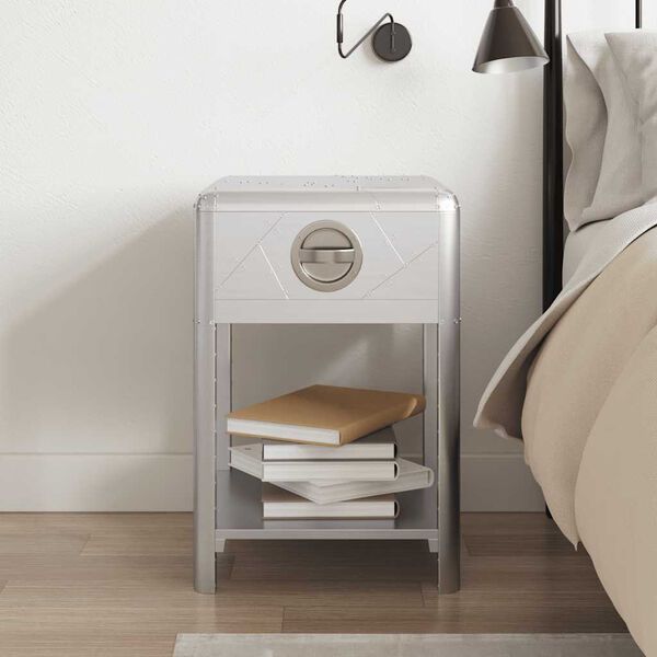 vidaXL Приставний столик "Авіатор" з 1 шухлядою Вінтажний стиль