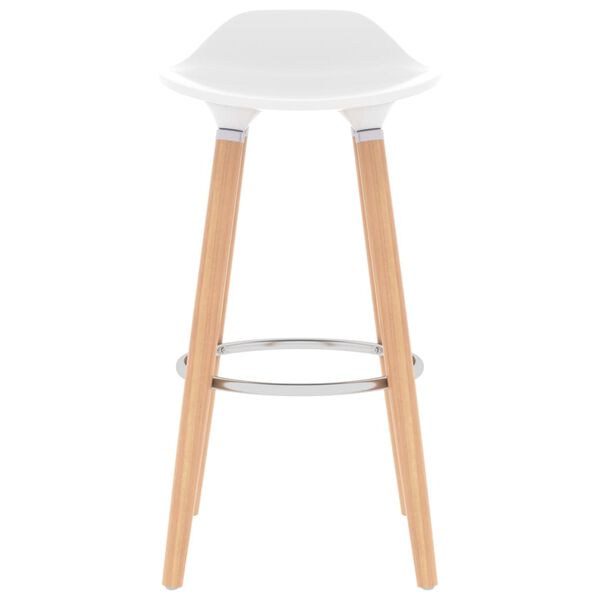 vidaXL Барні стільці 2 шт Білий