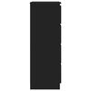 vidaXL Сервант Чорний 60x35x98,5 см Деревні пластики