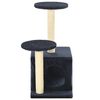 170521 vidaXL Cat Tree with Sisal Scratching Posts 60 cm Dark Blue