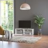 vidaXL Тумба під телевізор Білий 120x34x37 см ДСП