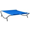 313531 vidaXL Outdoor Lounge Bed Fabric Blue