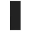 vidaXL Книжкова шафа Чорний 67x24x161 см ДСП