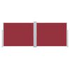 vidaXL Бічний Висувний Тент Червоний 140x1000 см