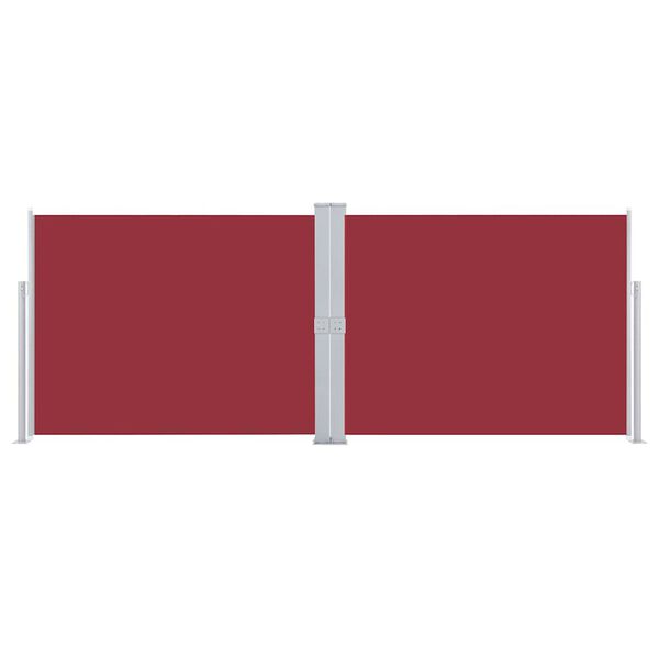 vidaXL Бічний Висувний Тент Червоний 140x1000 см