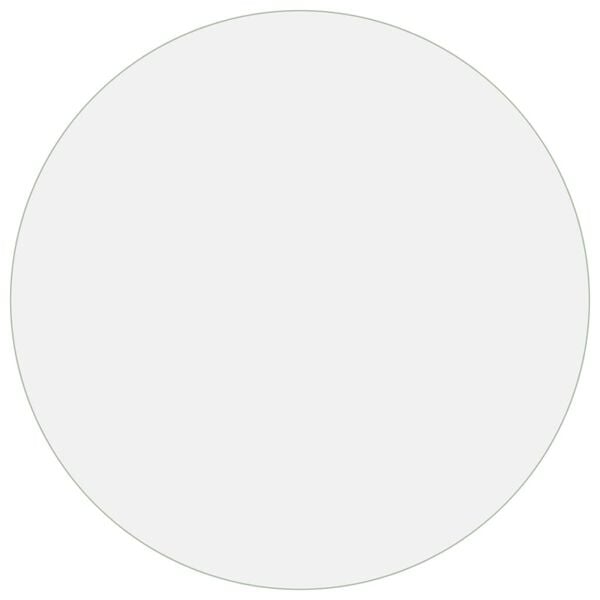 vidaXL Захисне Покриття для Стола Матовий Ø 80 см 2 мм ПВХ