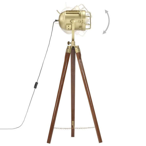 vidaXL Торшер на Тринозі 97 см Масив Дерева Манго