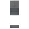 vidaXL Шафа для пральної машини Глянцевий сірий 64x25,5x190 см