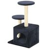 170521 vidaXL Cat Tree with Sisal Scratching Posts 60 cm Dark Blue