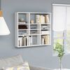 802939 vidaXL Wall Shelf White 90x16x78 cm Chipboard