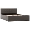 vidaXL Гідравлічний каркас ліжка Сірий 120x200 см Штучна шкіра