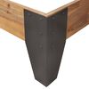 vidaXL Каркас Ліжка 160x200 см Масив Акації з Матовою Обробкою