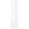 800231 vidaXL Wardrobe High Gloss White 100x50x200 cm Chipboard