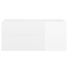 804770 vidaXL Sink Cabinet High Gloss White 100x38,5x45 cm Chipboard