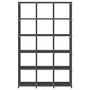 vidaXL Етажерка-вітрина на 15 кубів Сірий 103x30x175,5 см Тканина