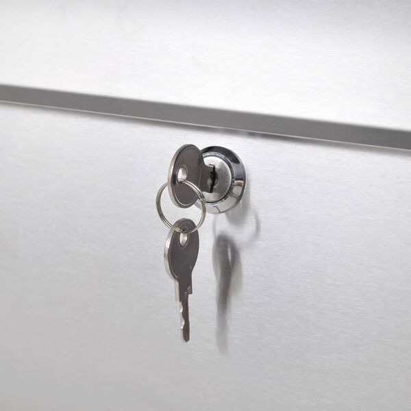 vidaXL Поштова Cкринька Нержавіюча Сталь