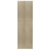 800300 vidaXL Office Cabinet Sonoma Oak 60x32x190 cm Chipboard