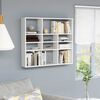 802939 vidaXL Wall Shelf White 90x16x78 cm Chipboard