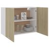 801279 vidaXL Hanging Cabinet Sonoma Oak 80x31x60 cm Chipboard