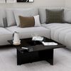 802910 vidaXL Coffee Table High Gloss Black 79,5x79,5x30 cm Chipboard