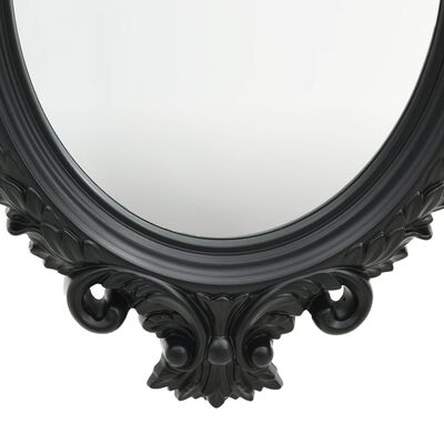 vidaXL Декоративне настінне дзеркало Чорний 56x76 см