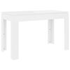 800756 vidaXL Dining Table White 120x60x76 cm Chipboard