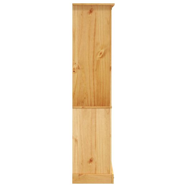 243744 vidaXL 5-Tier Bookcase Mexican Pine Corona Range 81x40x170 cm