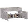 804669 vidaXL Sink Cabinet Concrete Grey 90x38,5x46 cm Chipboard