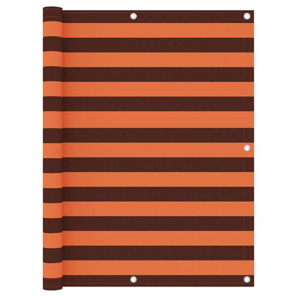 vidaXL Балконна Ширма Помаранчевий/ Коричневий 120x300 см Оксфорд