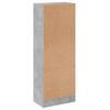 800832 vidaXL 3-Tier Book Cabinet Concrete Grey 40x24x108 cm Chipboard