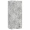800643 vidaXL Wardrobe Concrete Grey 80x52x180 cm Chipboard
