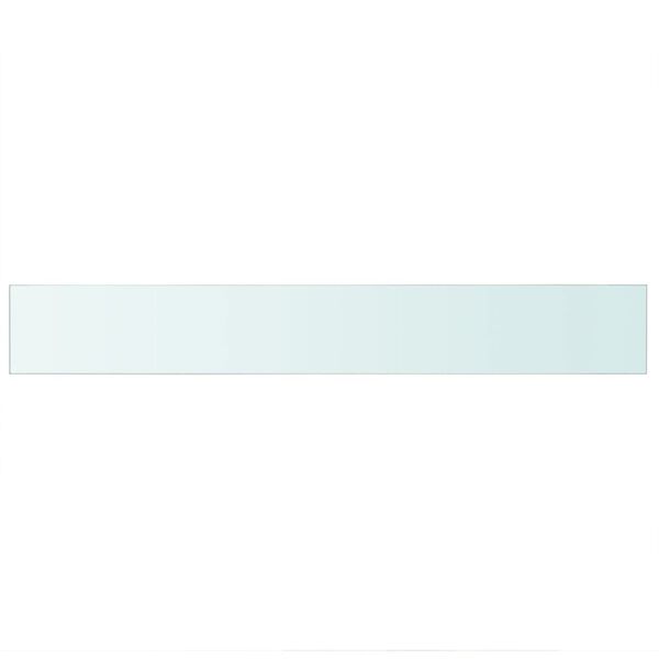 vidaXL Скляна панель для полиці Прозорий 90х12 см